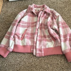 Pink bomber jacket